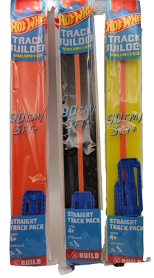 Hot Wheels Track Builder Unlimited Lot Of 3 90cm/3FT Yellow, Orange, & Black New - Image 1 of 4