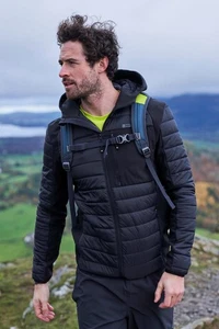 Mountain Warehouse Hombres Turbine II Chaqueta Softshell Acolchada Abrigo Resistente al Agua - Imagen 1 de 46