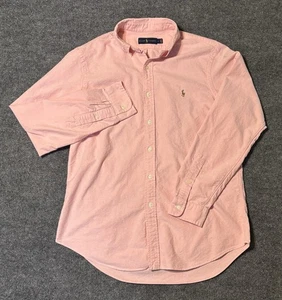 Polo Ralph Lauren Langarm Oxford Hemd mit Knopfleiste Herren Large Rosa - Bild 1 von 9