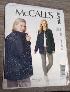 McCALL'S Misses' Jacket & Vest Pattern Length Variations #MP700 Size A5 (6-14) - Picture 1 of 2
