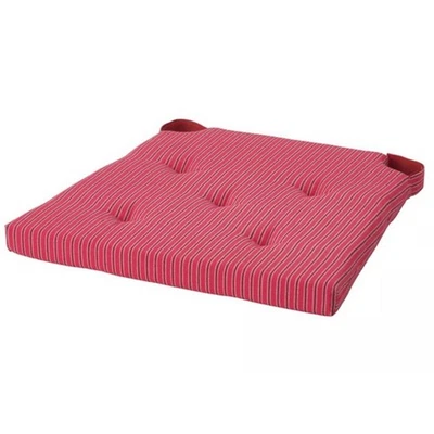 Almohadilla para silla IKEA JUSTINA, rojo gris/patrón de rayas, 17/14x16x2" (805.871.53) NUEVO Foto 1 de 3