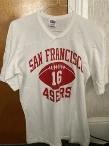 Vintage 1980s Rawlings SF 49ers Joe Montana Shirtsey Size Large Adult 42-44 - Picture 1 of 5