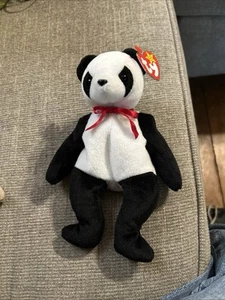 Vintage 1997 Fortune The Panda Ty Beanie Baby Retired - Picture 1 of 4