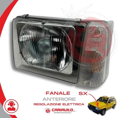 OLSA Faro Fanale Anteriore Sinistro Regolazione ELETTRICA Fiat Panda 141 1986-2003