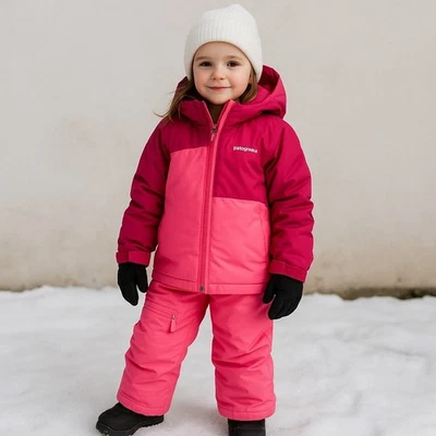Pantalones Patagonia Snowbelle Niñas XS 5-6 Esquí Snowboard Impermeable H2Sin Rosa Nieve Foto 1 de 4