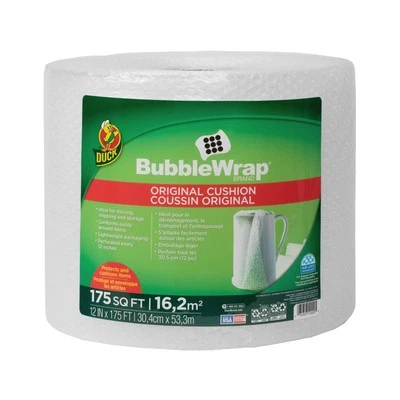 Duck Brand Original Bubble Wrap 12in x 175ft Perforated Cushioning Roll - Image 1 of 4