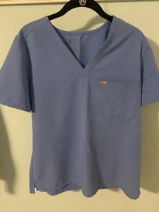 Figs Catarina One-Pocket Scrub Top Ceil Blue L (#3) - Picture 1 of 2