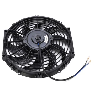 ༝12 Inch Car Slim Push Pull Electric Engine Cooling Fan 12V With Mounting Kit - Afbeelding 1 van 12