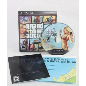 Grand Theft Auto V (PlayStation 3, 2013) PS3 Complete with Map & Manual CIB - Bild 1 von 7