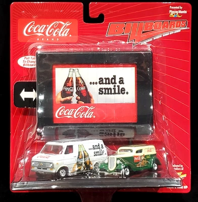 Johnny Lightning 76 1976 Chevy Van 33 1933 Ford Panel Coca Cola Billboards Cars - Image 1 of 3
