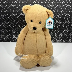 AUTHENTIC❣️Jellycat LARGE BASHFUL HONEY BEAR - Soft Plush Toy Retired Teddy NWT - Picture 1 of 5