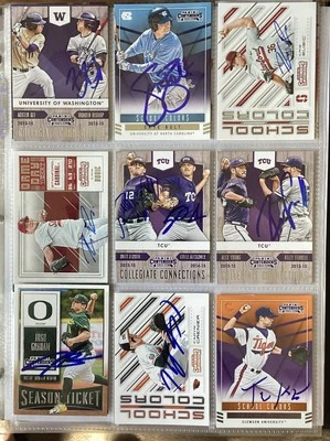 PANINI CONTENDERS SIGNED AUTOGRAPHED ROOKIE BASEBALL CARDS - Image 1 of 2