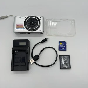 Samsung ES75 14.2MP Digital Camera Silver w/ 1GB Card, Battery - Tested **READ** - Picture 1 of 14
