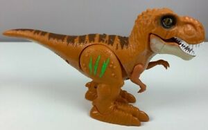 Zuru Robo Alive Dinosaur Walks Moves Roar Orange Toy 6.5" Battery Operated WORKS
