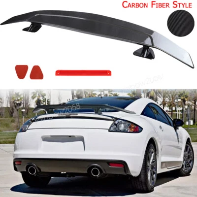For Mitsubishi Eclipse GT Carbon Style 46"GT Style Car Trunk Racing Spoiler Wing - Image 1 of 4