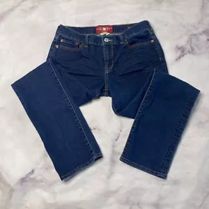 Lucky Brand Sweet N Straight Leg Jeans Womens Size 8/29 Ankle Dark Wash Mid Rise - Picture 1 of 6