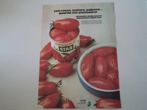 advertising Pubblicità 1975 POMODORI PELATI STAR - Picture 1 of 1