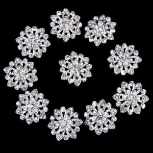 10pcs Flower Claw Clothes Sewing Accessory Trim Stones Party Clothing - Picture 1 of 8