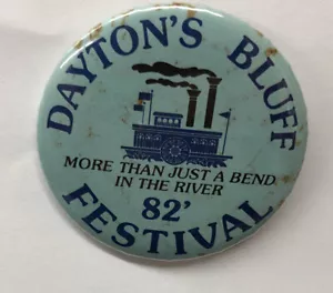 Dayton's Bluff Festival 1982 Pin botón trasero - Imagen 1 de 2