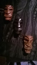maschere ornamentali sarde in pelle