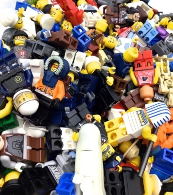 LEGO LOT OF 10 MINIFIGS RANDOM GRAB BAG GUYS MIX TOWN SPACE AND MORE FREE SHIP! - Image 1 of 4