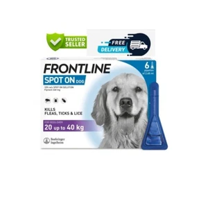 FRONT Line Spot On Flea Tick Treatment for Large Dogs, 20-40 Kg 6 Pipettes - Picture 1 of 6