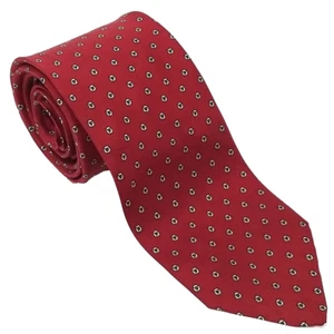 Corbata de seda Robert Talbott azul borgoña cachemira cosida a mano bloque Inglaterra de colección - Imagen 1 de 9
