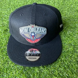 New Orleans Pelicans New Era 9FIFTY Adjustable Snapback Hat Black - Picture 1 of 5