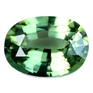 Certified Natural Green Sapphire 0.73ct VVS Clarity Madagascar Oval 6.62x4.84 mm - Picture 1 of 3