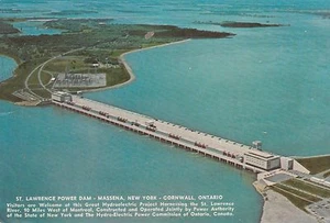NIAGARA POWER PROJECT, MASSENA  N.Y., CORNWALL, ONTARIO, CANAD, MINT, ABOUT 1975 - Picture 1 of 2