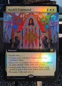 MTG Kayla's Command 302 Foil Borderless The Brother's War MTG Card  - Picture 1 of 2