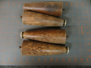 Furniture Legs 7 Inch short One missing foot wide aspect old estate find HQ