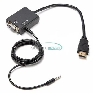 HD 1080P HDMI to VGA MULTI DISPLAY Video Converter Adapter Cable for PC DVD HDTV - Picture 1 of 7