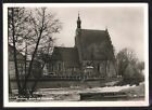 Postcard Bromberg / Bydgoszcz, Brahe with parish church 1942 
