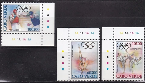 Cape Verde Athens Olympics mnh set 2004 Cover