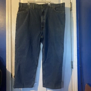 Vintage New Levi’s 540 Blue Jeans Brown Tab Mens 48x30 26Hemmed USA Relaxed Fit - Picture 1 of 7