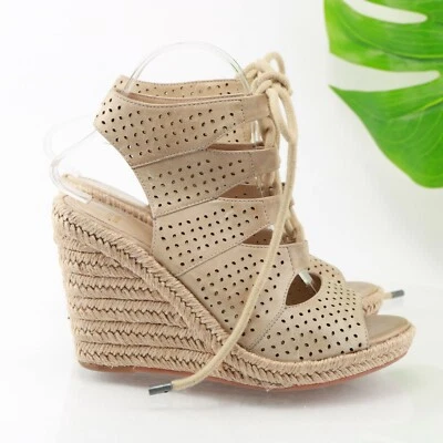 Sandalia Johnston Murphy para mujer mandy talla 8,5 tostada alpargata con cordones tacón de cuña Foto 1 de 4