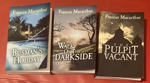 3 Signed Copies Of France’s MacArthur Books. Signed “To Edie Love Frances” PBs - Picture 1 of 11