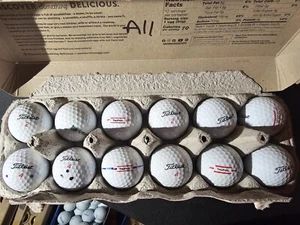 12 Used Titleist TruFeel Golf Balls - Picture 1 of 1