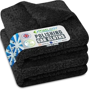 Car Polishing Cloth Microfibre Large Edgeless Lint Free Cleaning Towel For Cars - Picture 1 of 11
