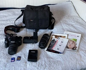 canon eos rebel t1i + EF-S 55-250mm Zoom Lens + Lens 35-80 Mm + Accesorries - Picture 1 of 14