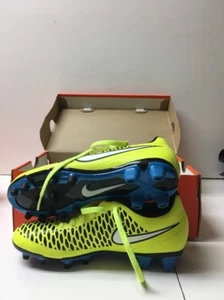 NEW Nike 658570-700 Magista Neon Yellow/Blue  Soccer Cleats Women's U.S. 5.5 - Picture 1 of 3