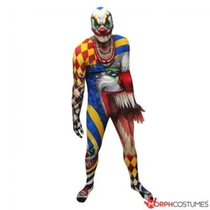 ADULT OR KIDS CLOWN MORPHSUIT COSTUME MEDIUM (4'7" TO 5'4") - Picture 1 of 1