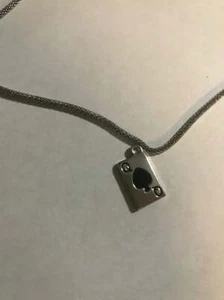 Queen of Spades, Mirror Finish Charm, Choker or Necklace - Picture 1 of 5
