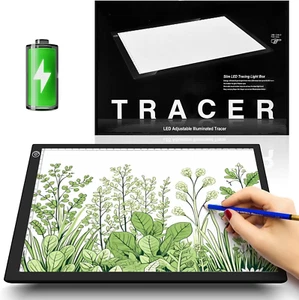 Rechargeable A4 Light Drawing Board, Lithium Battery Powered Light Pad, Adjustab - Picture 1 of 12