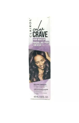 Maquillaje de color de cabello temporal Clairol Color Crave, amatista brillante, nuevo en caja Foto 1 de 3