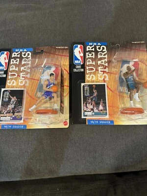 Lote de 2 Mattel NBA Super Stars Court Collection Temporada 98/99 - Stockton, Hill Foto 1 de 4