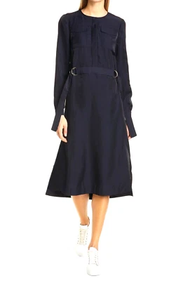 Vestido utilitario Ted Baker Amina manga larga azul marino talla 1/US 4 $295 Foto 1 de 4