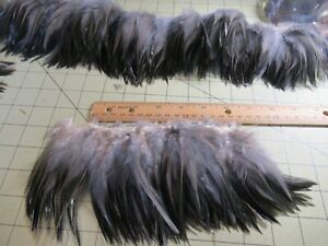  BLOCK BROOK 6" Piece SADDLE HACKLE 4-5" FEATHERS FLY TYING MATERIAL BLUE DUNN