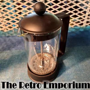 Vintage Bodum Coffee Plunger Black 1 cup - Picture 1 of 12